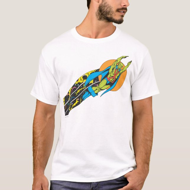 T-shirt Martian Manhunter prend l'avion (Devant)