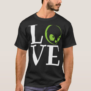 T-shirt Martian Space OVNI Planètes Croyant Flying Sa