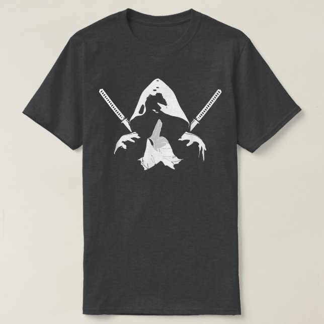 T-shirt Martie du guerrier de Ninja bushido samurai (Design devant)