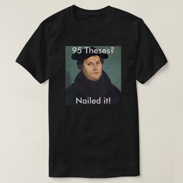 T-shirt Martin Luther le clouant ! (Design devant)