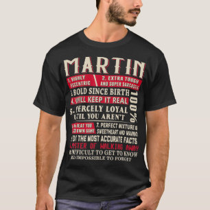 T-shirt Martin Nom Cadeau Martin Nom de famille