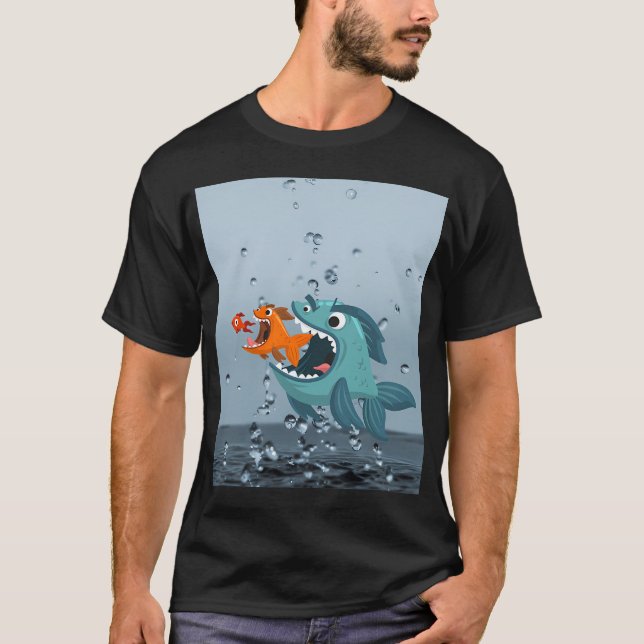 T-shirt Martin-pêcheur à ventre blanc de Noël (Devant)