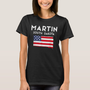 T-shirt Martin South Dakota USA State America Travel South