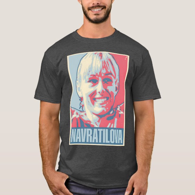 T-shirt Martina Navratilova TennisPoster CADEAU PARFAIT PO (Devant)