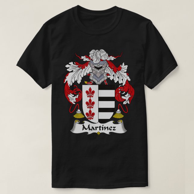 T-shirt Martinez Coat of Arms  Family Crest  (Design devant)