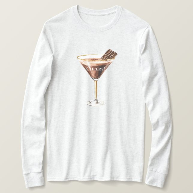 T-shirt Martini au chocolat (Design devant)