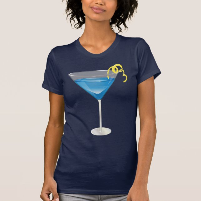 T-shirt Martini bleu (Devant)