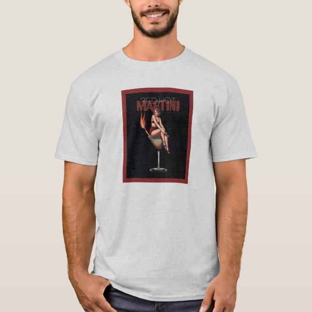 T-shirt Martini chaud rouge (Devant)