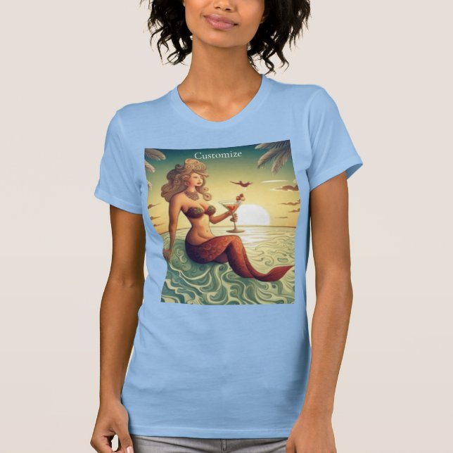 T-shirt Martini Classy Mermaid Thunder_Cove (Devant)