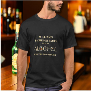 T-shirt Martini de bière unique pour enterrement de vie de