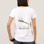 T-shirt martini et tennis club party<br><div class="desc">Préparez-vous à fêter en style avec notre T-Shirt Tennis Club Party. Parfait pour les amateurs de tennis, ce tee-shirt confortable et élégant présente un design dynamique avec de charmantes illustrations de raquettes et de balles de tennis, capturant l'excitation et la camaraderie de vos événements de club de tennis. Fabriqué avec...</div>