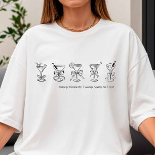 T-shirt Martini Martini Bachelorette Couverture ou sommeil
