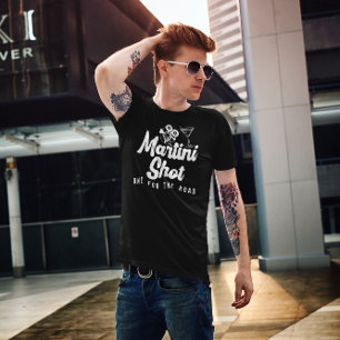 T-shirt Martini Shot - One For Road - Cinéaste