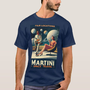 T-shirt Martini Space Travel Affiches Emplacements du film
