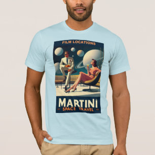 T-shirt Martini Space Travel Affiches Emplacements du film