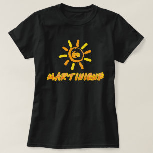 T-shirt Martinique jaune et orange vif