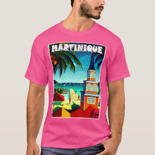 T-shirt Martinique Vintage voyage Aux Îles Advertis