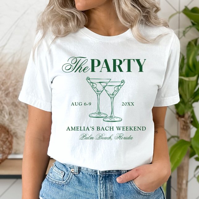 T-shirt Martinis & Mariage Bachelorette (Créateur téléchargé)