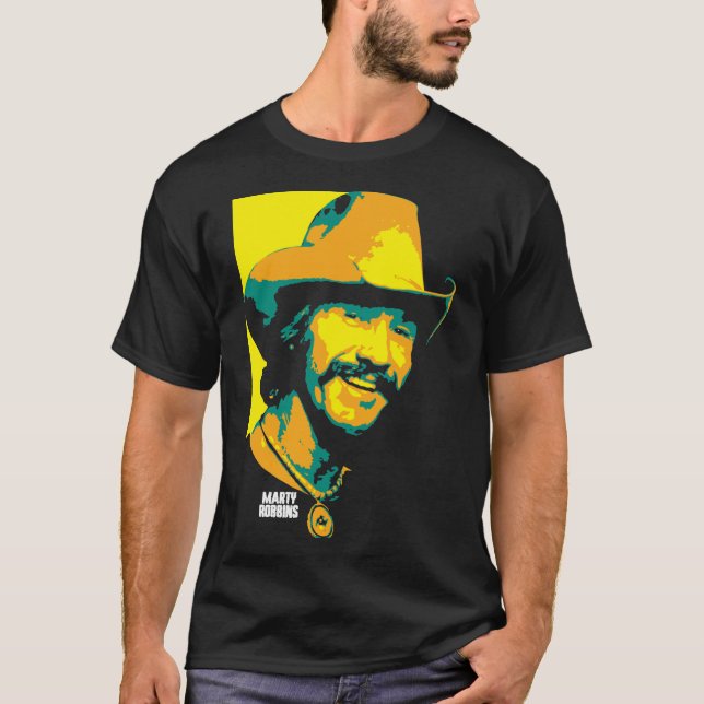 T-shirt Marty Robbins. Martin David Robinson. péché améric (Devant)