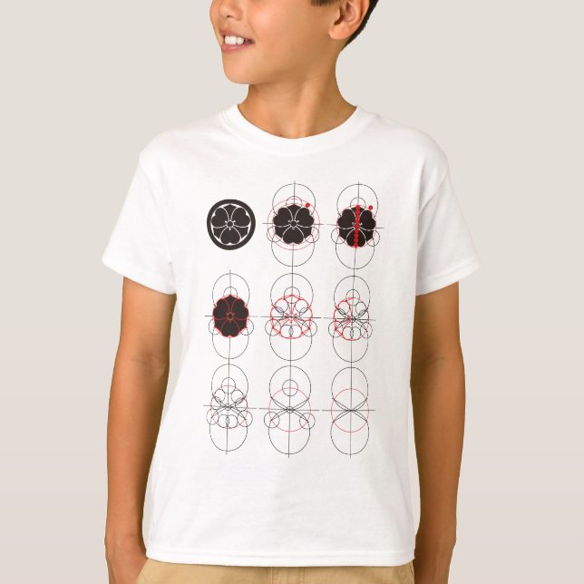 T-shirt Maru ni kenkatabami dessiné (Devant)