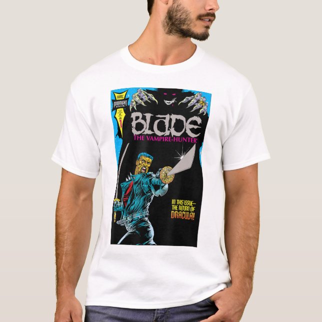 T-shirt Marvel Blade Le Retour De La Couverture Dracula Co (Devant)