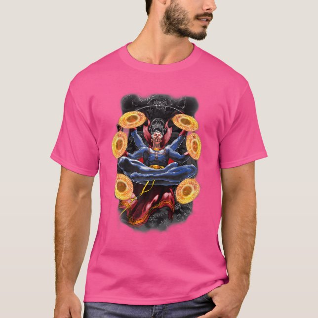 T-shirt Marvel Comics Retro Classic Dr Strange Dark Multi (Devant)