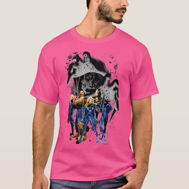 T-shirt Marvel Fantastic Four Docteur Doom Puppet Master R (Devant)