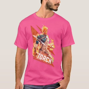T-shirt Marvel Rivals Human Torch Portrait épique