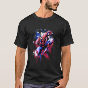 T-shirt Marvel Spider Man 4 juillet Spider Man Americana