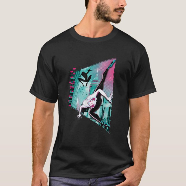 T-shirt Marvel Spider Man Into the Spider Verse Ghost Spid (Devant)