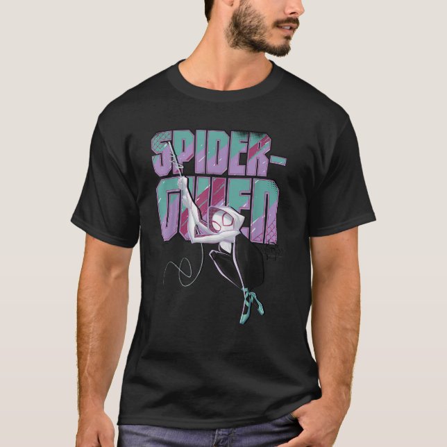 T-shirt Marvel Spider Man Spiderverse Gwen Swing Graphic   (Devant)