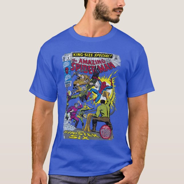 T-shirt Marvel SpiderMan Sinistre Si Méchants Couverture d (Devant)