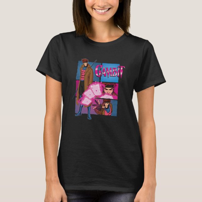 T-shirt Marvel Studios X-Men u201997 Gambit Card Throw Act (Devant)