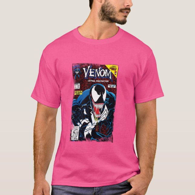 T-shirt Marvel Venom Classic Retro Lethal Protecteur Big C (Devant)