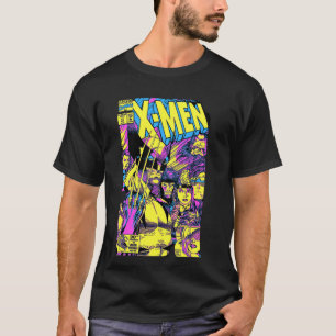T-shirt Marvel X-Men Wolverine & Team Epic Neon Comic Cove