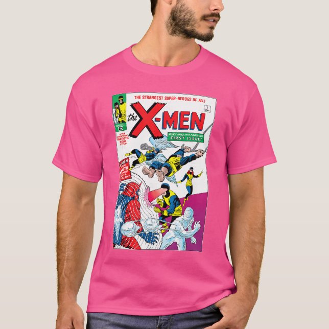 T-shirt Marvel XMen First Comic Book Appearance Cover Vint (Devant)