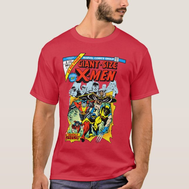 T-shirt Marvel XMen Giant Size XMen Retro Comic Book Cover (Devant)