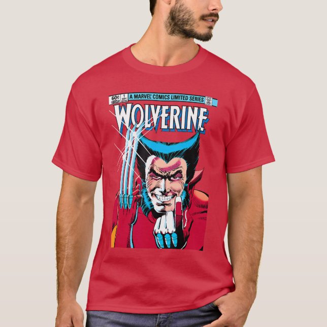T-shirt Marvel XMen Série Limitée Bande Dessinée Wolverine (Devant)