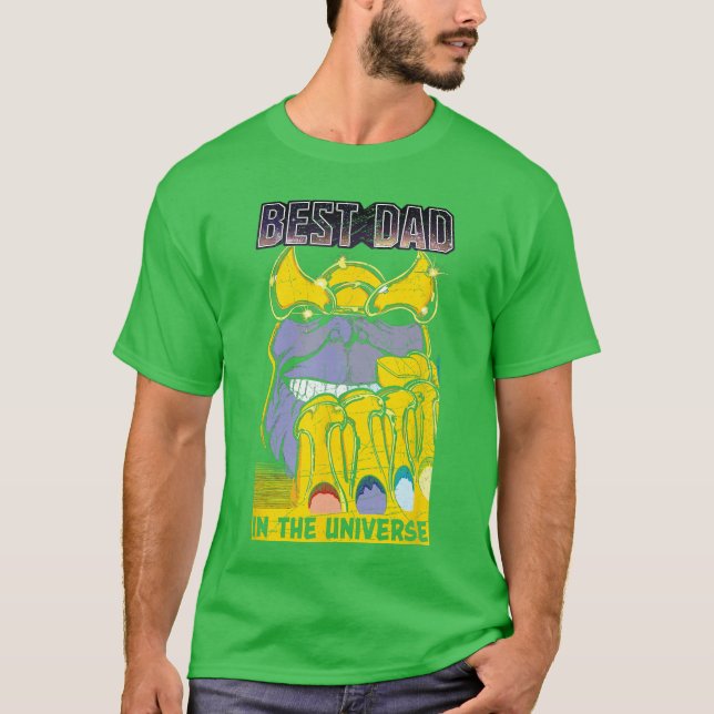 T-shirt Marvelhanos Meilleur Papa Danshe Univers Comic Fêt (Devant)