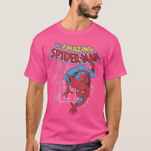 T-shirt Marvelhe Amazing SpiderMan Affiche de Bande Dessin