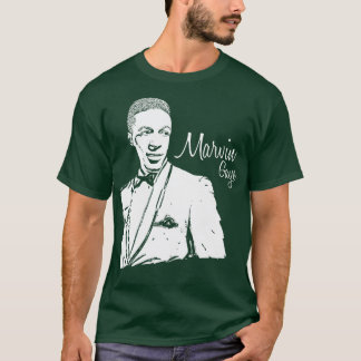 T-shirt Marvin gaye jeune Blanc vintage