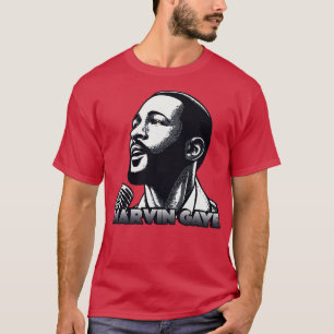 T-shirt Marvin Gaye Retro Art du Ventilateur