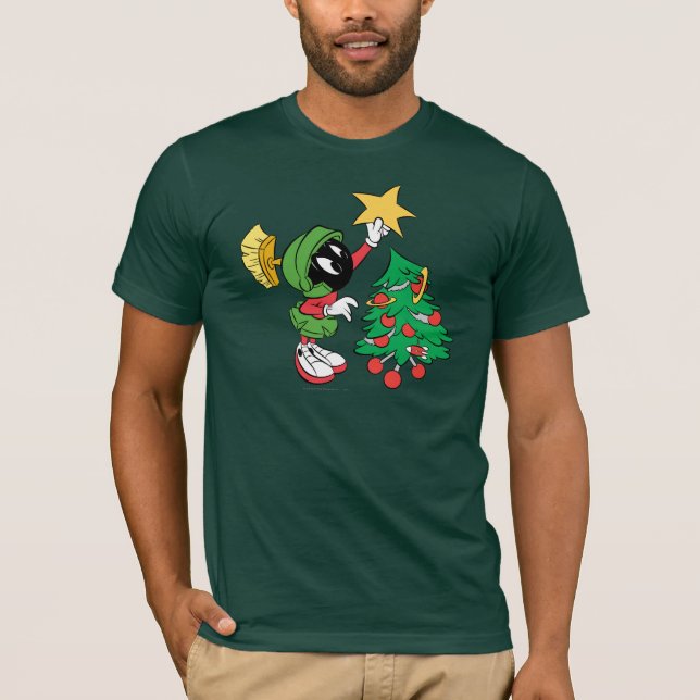 T-shirt MARVIN L’étoile de la MARTIAN™ met l’arbre (Devant)