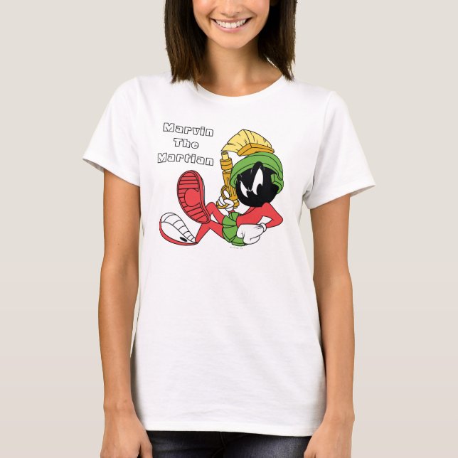 T-shirt MARVIN LE MARTIAN™ Recapitulatif Au Laser (Devant)