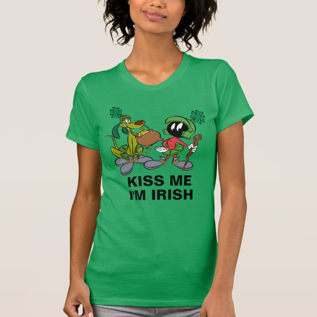 T-shirt MARVIN LE MARTIEN ™ avec K-9 | Saint-Patrick (Devant)