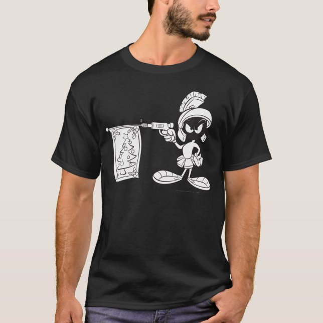 T-shirt MARVIN MARTIAN™ Christmas Tree Pop Gun (Devant)