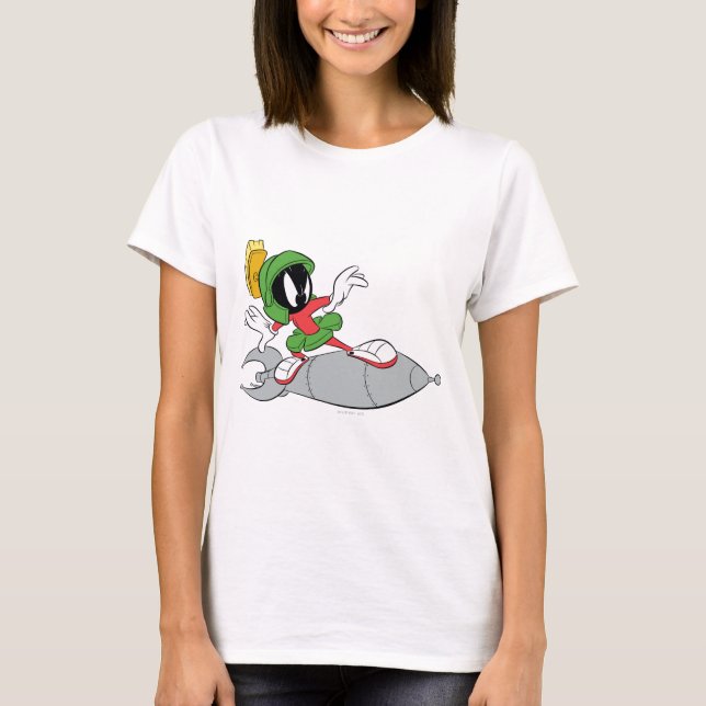 T-shirt MARVIN MARTIAN™ Riding Rocket (Devant)