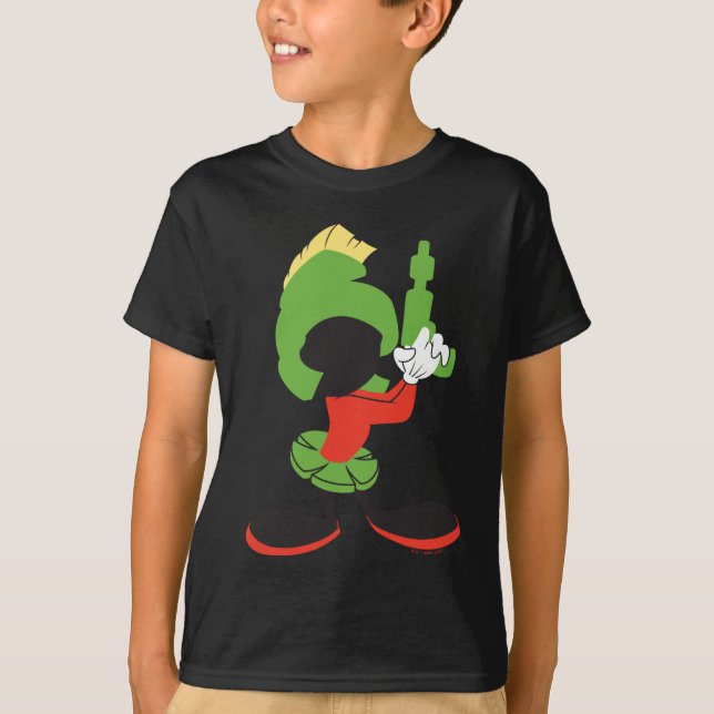 T-shirt MARVIN MARTIAN™ Silhouette avec Raygun (Devant)