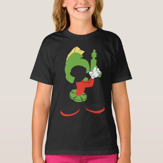 T-shirt MARVIN MARTIAN™ Silhouette avec Raygun (Devant)
