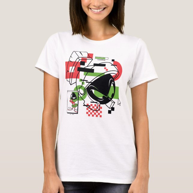 T-shirt MARVIN THE MARTIAN™ Glitch (Devant)